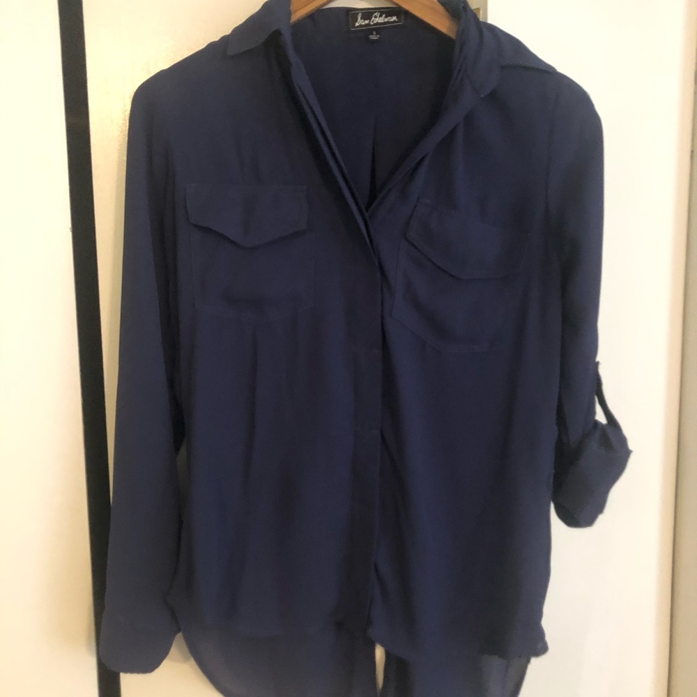 NWOT Sam Edelman Blue Button Up Sz Small